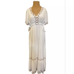 Loft Embroidered Maxi Dress